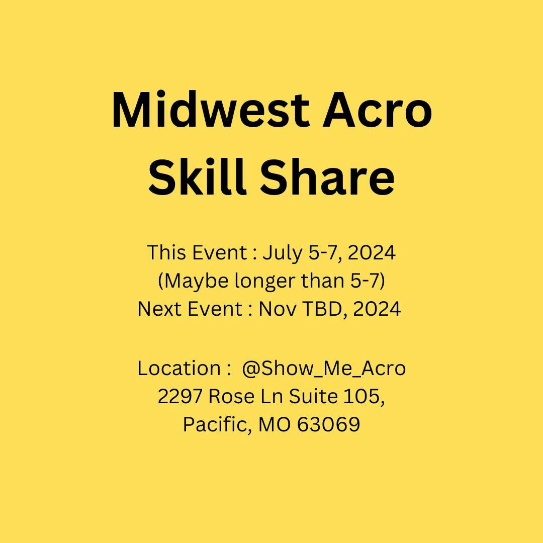 Midwest Skill Share - July 5-7